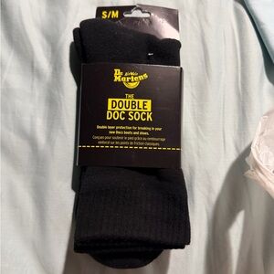 ❄️🦇Dr. Martens Black Double Doc Socks